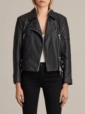 All Saints Leather Biker Jacket